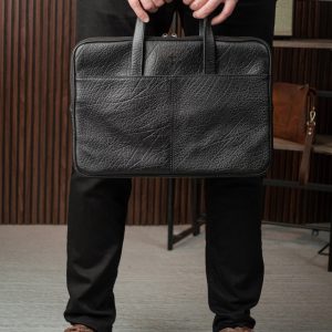 Портфель мини, черная буффало