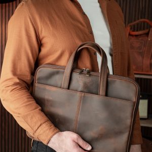 Портфель мини, коричневая